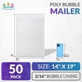 thumbnail image 2 of White Poly Bubble Mailers, Padded Self Seal Envelopes, 50 Count, 14 x 19 in, 2 of 8