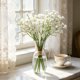 thumbnail image 1 of Ramo artificial de gypsophila (aliento de bebé) | Arreglo de tallos de flores artificiales para decoración del hogar | Decoración floral de plástico para la mesa de la sala, 1 of 6