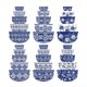 thumbnail image 1 of 12 piezas de adornos para cuencos de mezcla azules y blancos Adornos navideños acrílicos de estilo chino Adornos navideños colgantes de estilo chino 6 estilos, 1 of 8