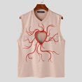 thumbnail image 1 of INCERUN Hombres Moda Corazón Corte Radiante De Punto Cuello En V Tanques, 1 of 4