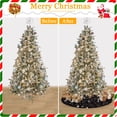 thumbnail image 4 of Falda para árbol de Navidad FANPROMS con lentejuelas purpurinas moradas, 90 cm, 4 of 6