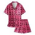 thumbnail image 4 of WOYY Big Girls Easter Pajamas Short Sleeved Button Sleepwear PJs Loungewear Outfits, 4 of 4