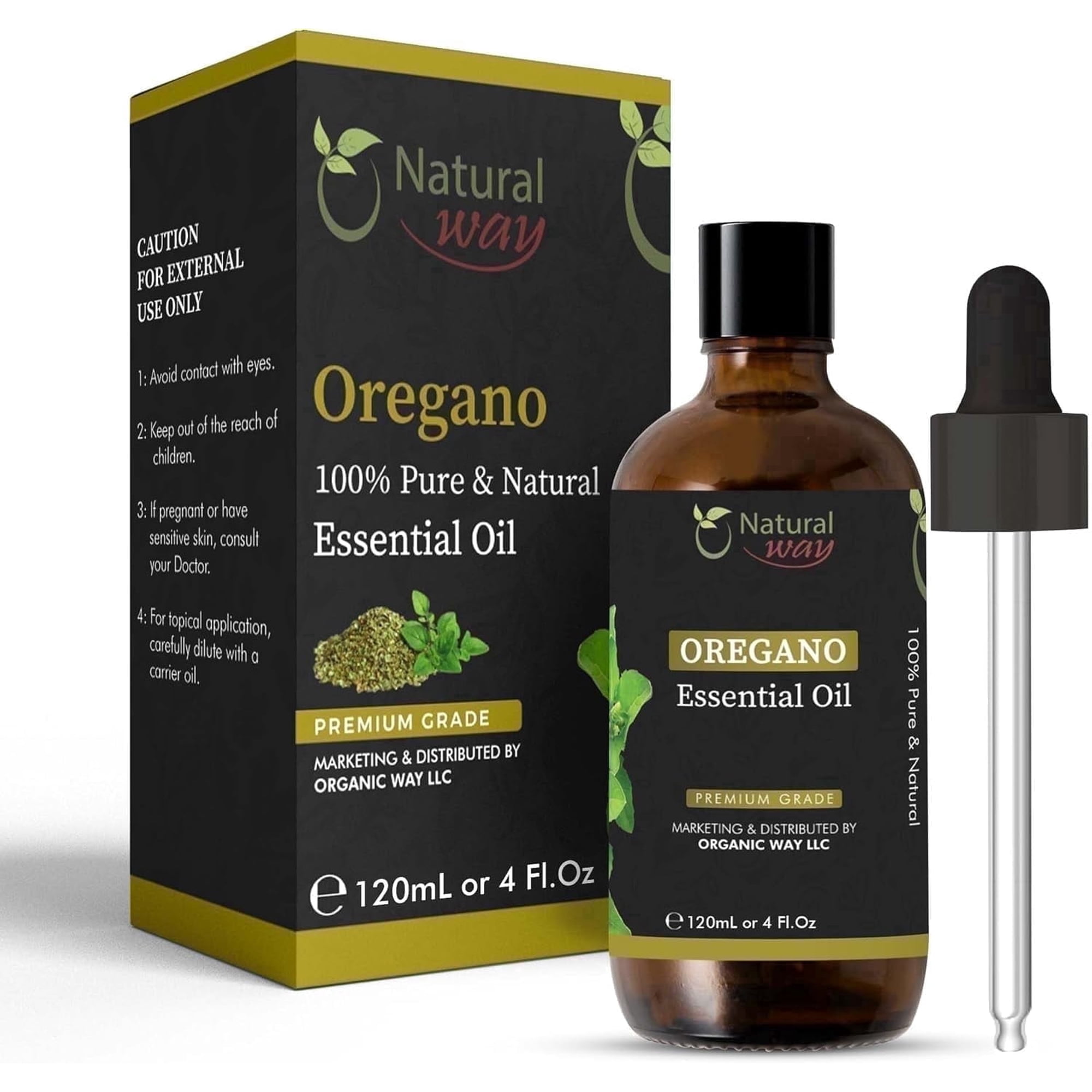 Natural Way Oregano Essential Oil - 4 Fluid Ounce Pack (120 ml)