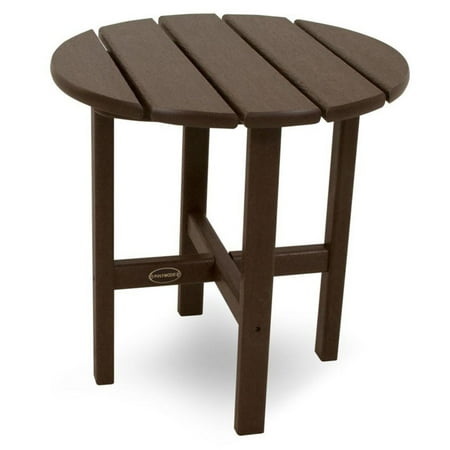 polywood vineyard recycled plastic round side table reg
