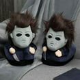 thumbnail image 4 of Michael Myers Chucky zapatillas de felpa para mujer, zapatos de Casa de terror, conejo Diablo, negro, sangre oscura, Señor, cálido, suave, divertido, 4 of 5