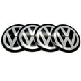 thumbnail image 4 of 4-Pack - Volkswagen VW Center Caps / Wheel Hub Emblems - Car Silver, 4 of 5