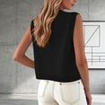 thumbnail image 5 of Ashirexll Sleeveless Tops for Women, Summer Casual Knitted Sleeveless Cardigan Vest Short Versatile Waistcoat, 5 of 5