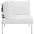 thumbnail image 6 of Modway Harmony Outdoor Patio Aluminum Corner Sofa, Multiple Colors, 6 of 6