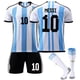 thumbnail image 1 of 2023-2024 World Cup Argentina Kids Adult Jersey Set With Socks-MESSI 10-Kids 18(100-110CM) Teléfono móvil Teléfono móvil Accesorios para teléfonos móviles, 1 of 2