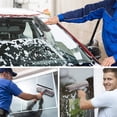 thumbnail image 4 of 103inch Window Squeegee Cleaner, YEERSWAG 2 in 1 Window Washing Kit with Extension Poles, Window Cleaner with Bendable Rotating Head, Microfiber Brush, Squeegee for Car Indoor Outdoor High Windows, 4 of 8
