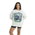thumbnail image 2 of Women's Gameday Couture Gray Seattle Seahawks Heritage Premium Fleece Pullover Sweatshirt, 2 of 5