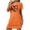Orange, variant on Diufon Nightgowns for Women Summer Casual Short Sleeve Crewneck Soft Sleepshirt Cute Print Sleep Dress