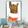 thumbnail image 1 of Designart Christmas Holiday Fancy Santa Claus IV Traditional Framed Wall Art, 1 of 4