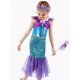 thumbnail image 3 of Conjunto de vestido de princesa sirena para niña: disfraz de juego de rol de Halloween,, 3 of 5