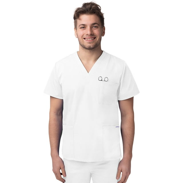 Sivvan Unisex V-Neck 3 Pocket Scrub Top (Available in 15 Colors)