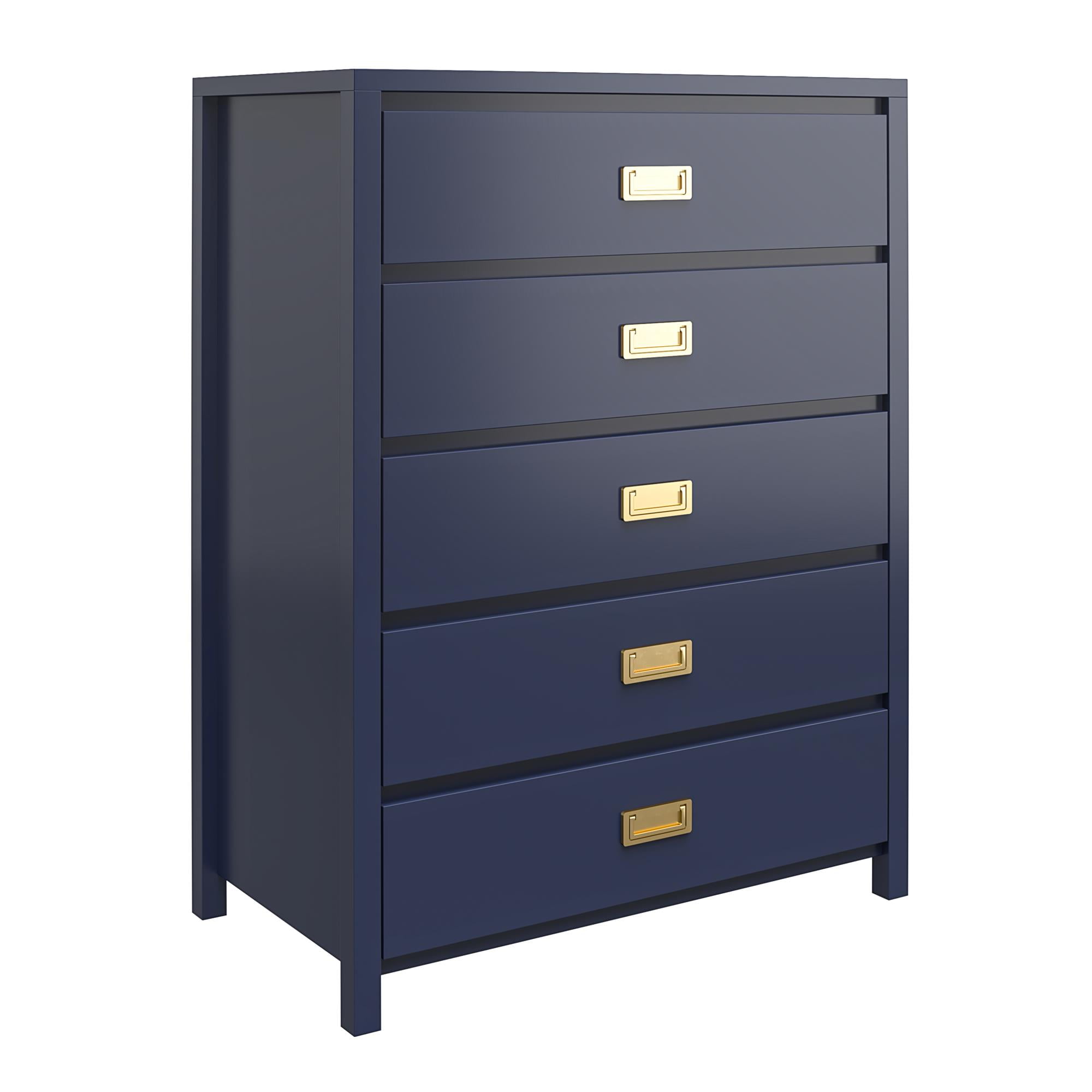 Max & Finn Haven 5-Drawer Kids' Dresser, Navy