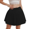 thumbnail image 6 of HZLPFO Womans Skirts Tennis Skirt Pleated Athletic Skirts with Pockets Shorts High Waisted Golf Skort for Workout Pickleball Black,M, 6 of 7
