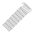thumbnail image 3 of QualitChoice Foldable Hangers Versatile Towel Jeans Metal Chain Closet Hangers Retractable Accessory Organizer Pants Will Not Bend, 3 of 6