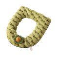 thumbnail image 2 of Cojín de franela para asiento de inodoro, funda cálida y lavable, 43 x 38 x 3 cm, suave con cremallera para mayor comodidad en el baño, color verde, 1 unidad Rkxzt, 2 of 8