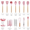 thumbnail image 4 of Hecef 32 PCS Silicone Cooking Utensils Set, 446°F Heat Resistant for Nonstick Cookware, 4 of 14