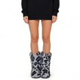 thumbnail image 4 of Women's Leopard Faux Fur Mid Calf Boots - Warm Plush Winter Boots Non-Slip Casual Snow Boots, 4 of 6