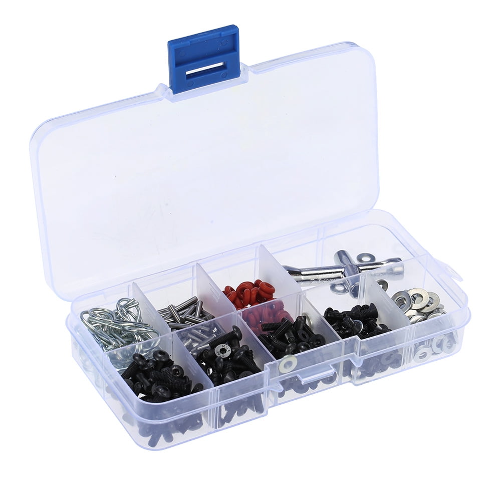 270 in One Set Screws Box Repair Tool Kit for 1/10 HSP RC Car DIY Kits Comes in A Durable Case