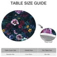 thumbnail image 6 of Round Fitted Tablecloth with Elastic Edges Fits 36"-44" Round Tables Pioneer Colorful Floral Waterproof Table Cover Washable Indoor and Outdoor for Party Kitchen Dinner Banquet Patio Picnic, 6 of 7