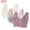 A, variant on 3 Pack Bras for Women Front Closure Full Coverage Push Up Bras Lightly Lined Cotton Wireless Bras, Gifts for Women S-4XL