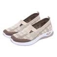 thumbnail image 4 of Domuza Womens Orthopedic Athletic Shoes Walking Shoes - Lightweight, Loose Fit, Breathable, Mesh-Comfortable, Soft Soled, Wide & Bulky Sneakers Khaki 8.5（EU-41）, 4 of 6