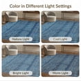 thumbnail image 7 of ODIKA 6'x9' Washable Area Rug Solid Boho Design With Subtle Diamond Border And Accent Motifs for Family Room, Living Room, Master Bedroom, Non-Slip, Easy Care, 7 of 7