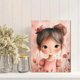 thumbnail image 2 of Qisvanset Framed Canvas Wall Art 12x16 Inch Pink Watercolor Princess Girl Nursery Print Art, 2 of 5
