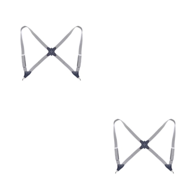 Minnieouse Poliéster Unisex Brace Reemplazo Coreano Universal Adultos Portable Ajustable Elástico Back Braces con 2 Clips Type6 NO6