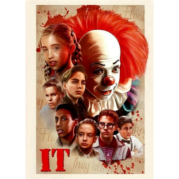 IT Diamond Art Painting Kits, Diamond Art, Full Drill 5d Diamond Dots Kits Gem Art for Adults Wall Home Decor(12"x16")