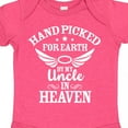 thumbnail image 4 of Inktastic Handpicked for Earth by My Uncle in Heaven with Angel Wings Boys or Girls Baby Bodysuit, 4 of 5