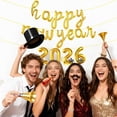thumbnail image 4 of Globos Mokesova de Papel Metálico Dorado de 16" Feliz Año Nuevo 2026, 4 of 7