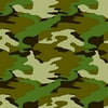 Camouflage Printed Gift Wrap W/Hang Tab, Party Favor