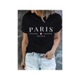 thumbnail image 1 of PaRiS France Casual Crew Neck T-Shirt - Soft, Comfortable, Geometric Pattern, Knit Fabric for Summer Wear, 1 of 6
