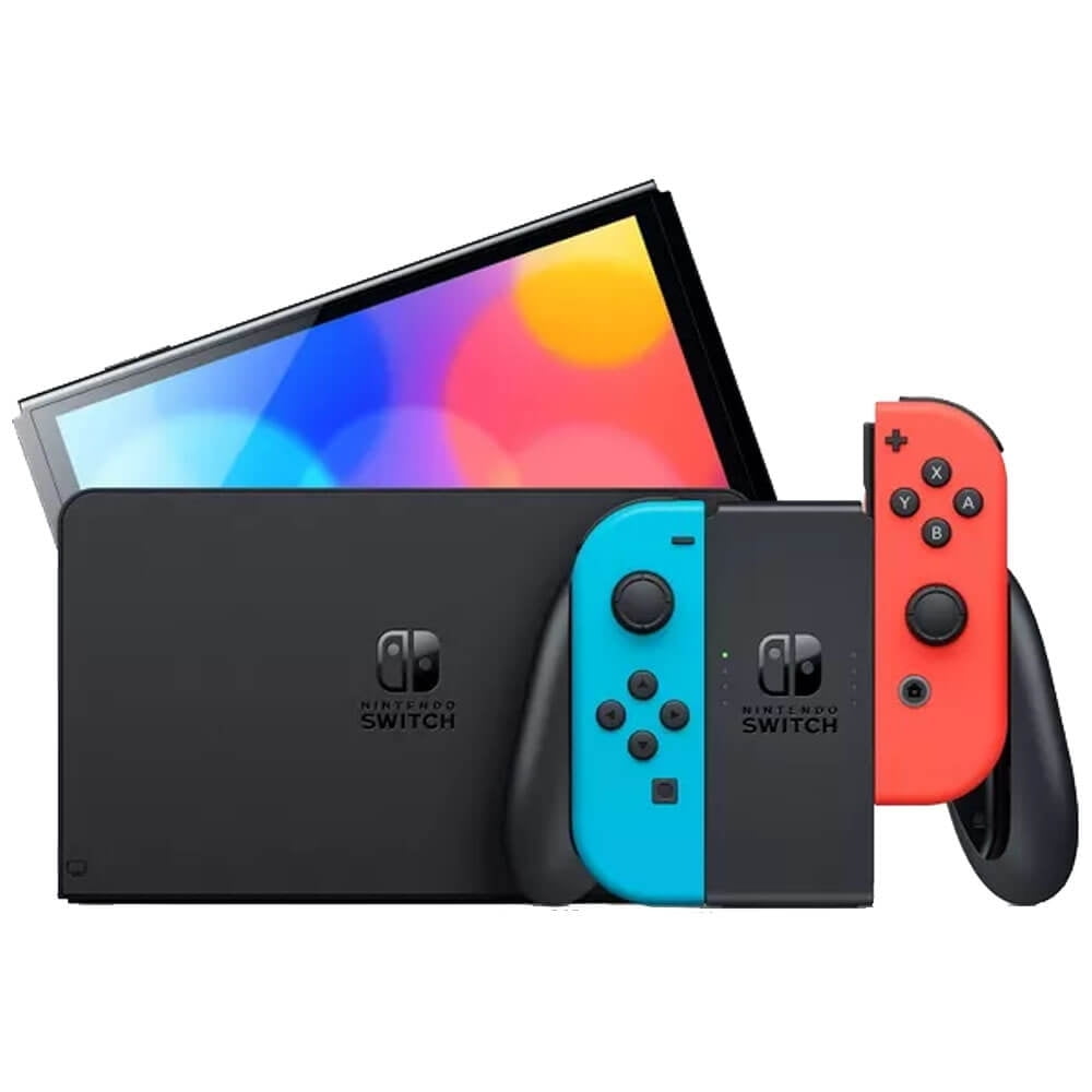 Open Box Nintendo Super Mario Bros. OLED Model Wonder Bundle (Nintendo Switch)