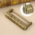 thumbnail image 2 of Fyydes Zodiac Lock,Classical Antique Zinc Chinese Characters Zodiac Password Lock Craft Decoration, 2 of 11