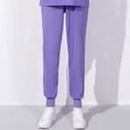 thumbnail image 1 of Pantalones de enfermera blancos Pantalones de enfermera para mujer Pantalones de verano finos con cintura elástica Pantalones azules de talla grande Pantalones de trabajo médico, 1 of 6