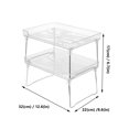 thumbnail image 2 of Estante para botellas de condimentos de cocina para el hogar, estante de almacenamiento multifunción (transparente), 1 ud. HOMEMAXS 12203053-MX, 2 of 6