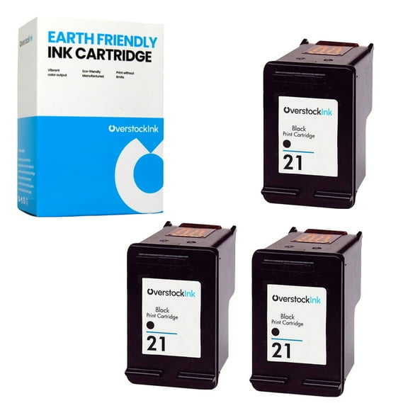 OverstockInk 21 Printer Ink Cartridges Compatible for HP 21 for OfficeJet 4310 4315 (3 Black)