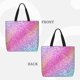 thumbnail image 2 of Easygdp Fun Rainbow Pink Bolsa Tote para Mujer, Bolso de Hombro para Trabajo, Playa, Viajes, Compras y Supermercado, 2 of 6
