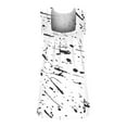 thumbnail image 4 of Wlylongift Women Square Neck Summer Sleeveless Snowflake Tank Tops Fashion Eyelet Tunic Curved Hem Shirts Blouses, 4 of 5