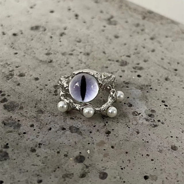 Lindo anillo de monstruo de gato lindo moda femenina anillo de dedo de dieta ajustable abierto anillo de personalidad de novias