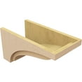 thumbnail image 5 of 10"W x 20"D x 10"H Wide Helena Rough Cedar Woodgrain TimberThane Corbel, Primed Tan, 5 of 6
