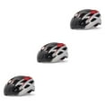 thumbnail image 4 of Casco de ciclismo Soidarity para mujeres adultas Plata y rojo Tamaño libre, 4 of 6