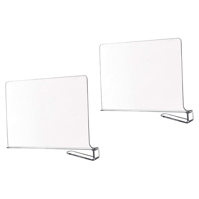 unbranded 2Ud Accesorios Transparentes De Acrílico Para Separar Estantes En Closet Y Armarios