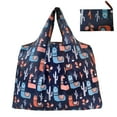 thumbnail image 2 of Walbest Reusable Printed Grocery Bag, Colorful Foldable Nylon Shopping Bag, Waterproof Machine Washable Tote Bag, 15.75" x 15.75" x 9.45", 2 of 7