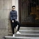 thumbnail image 4 of Jumpingount Slim Fit Hombres Pantalones casuales Elásticos apretados Harem Pantalones con bandas Elásticos apretados Harem Pantalones Lápiz Pantalones Ropa interior negro METRO Jumpingount FS6718-01, 4 of 5